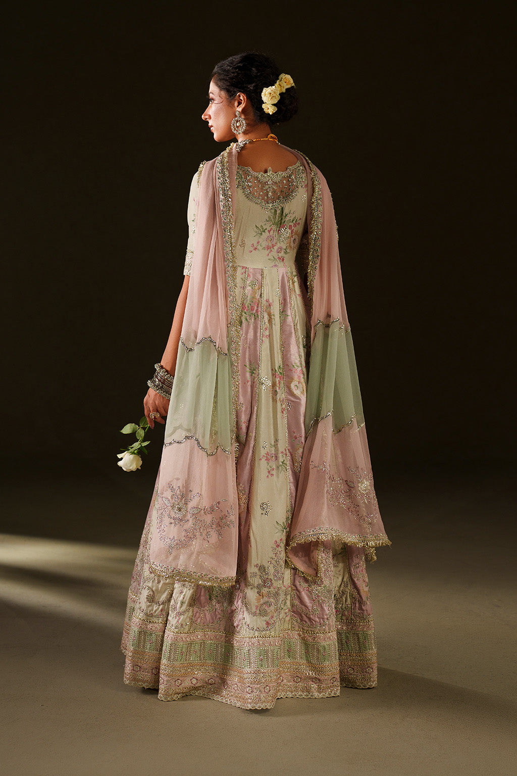 Iznik | Velvet 25 | IV-77 Embroidered Velvet - House Of Hania