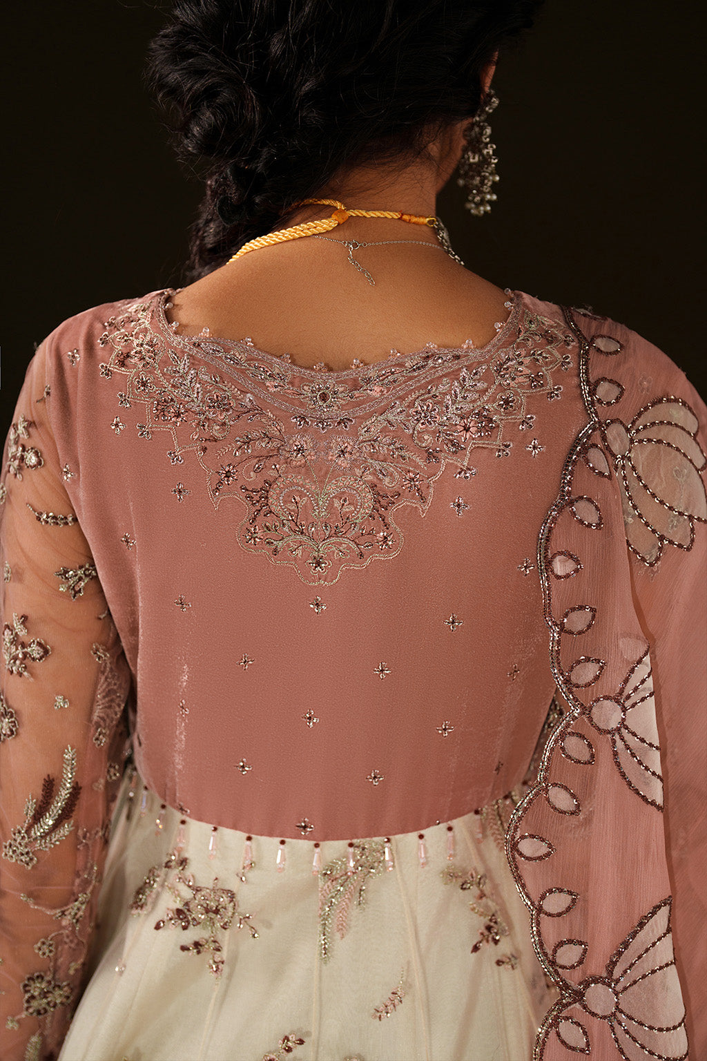 Iznik | Velvet 25 | IV-78 Embroidered Velvet - House Of Hania