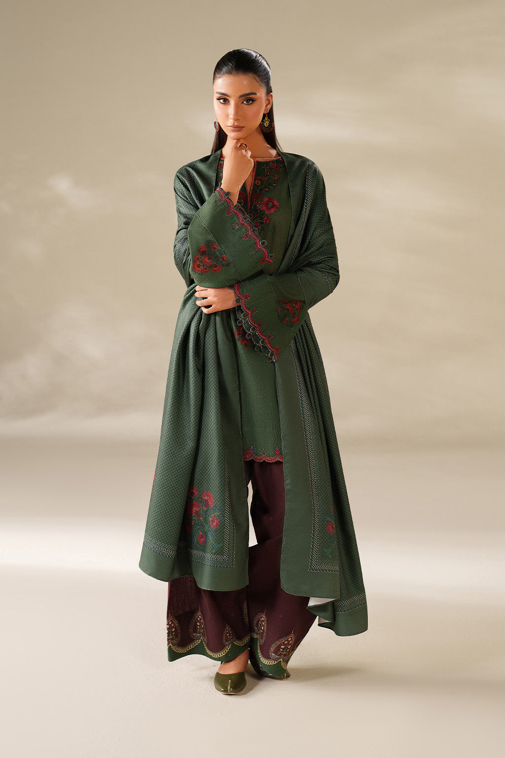 Iznik | Winter Chapter 25 | UE-561 Printed Khaddar - House Of Hania