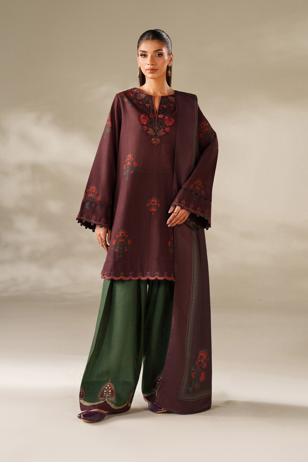 Iznik | Winter Chapter 25 | UE-562 Printed Khaddar - House Of Hania