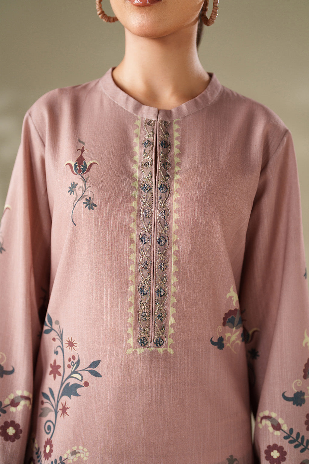 Iznik | Winter Chapter 25 | UE-569 Printed Khaddar - House Of Hania