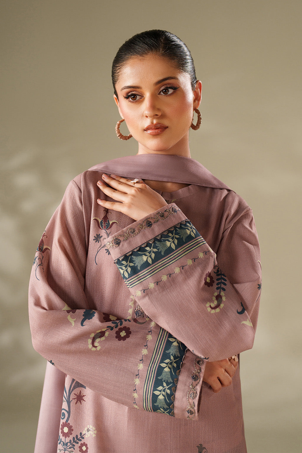 Iznik | Winter Chapter 25 | UE-569 Printed Khaddar - House Of Hania