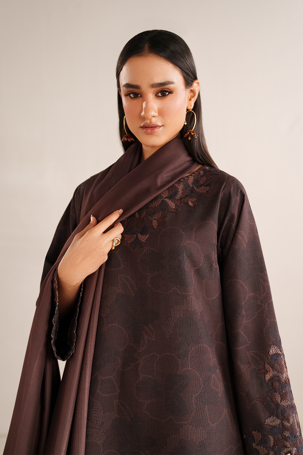 Iznik | Winter Chapter 25 | UE-574 Printed Khaddar - House Of Hania