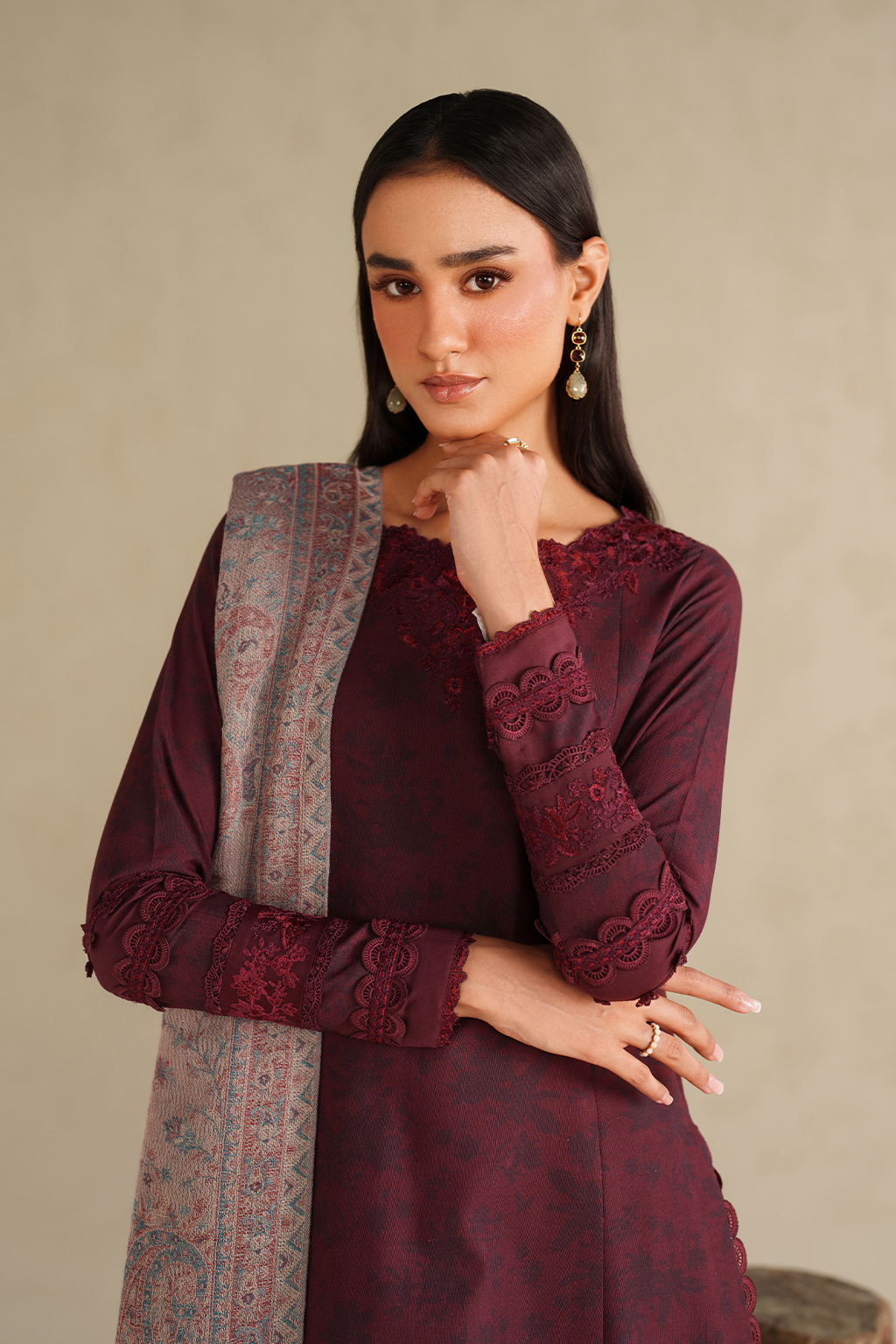 Iznik | Winter Chapter 25 | UE-590 Printed Khaddar - House Of Hania