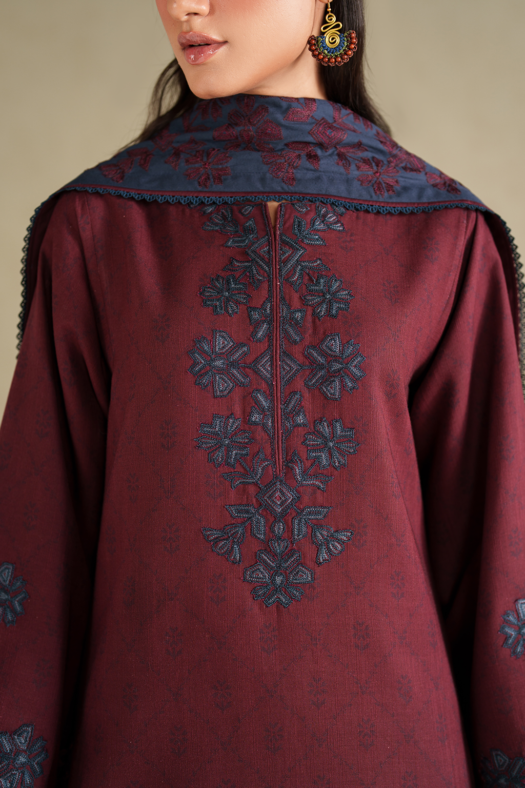 Iznik | Winter Chapter 25 | UE-592 Printed Khaddar - House Of Hania