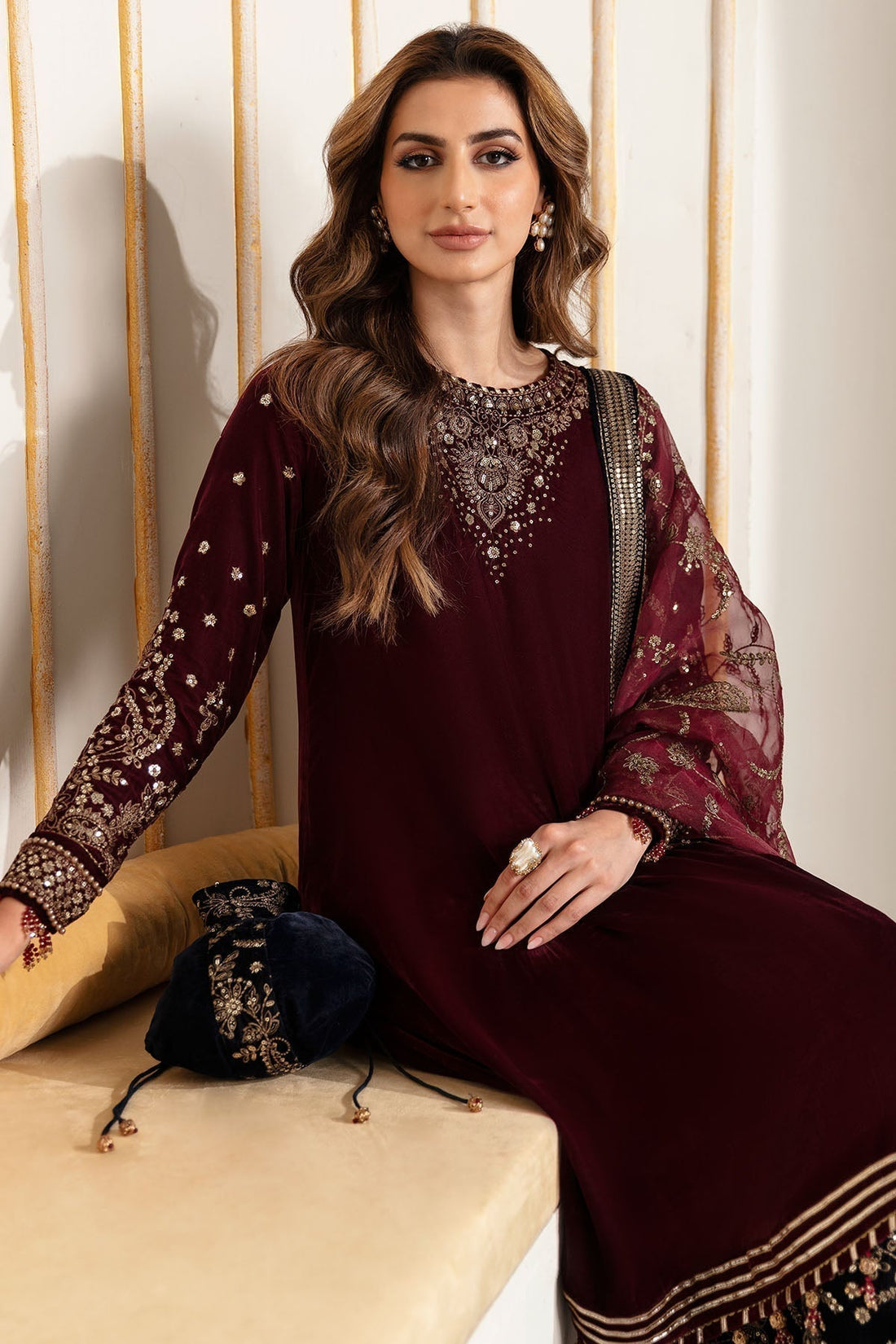 JASMIN - VELVET FORMAL VF-2018 - House Of Hania