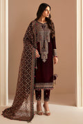 JAZMIN__Embroidered Velvet Formal VF-2022 - House Of Hania
