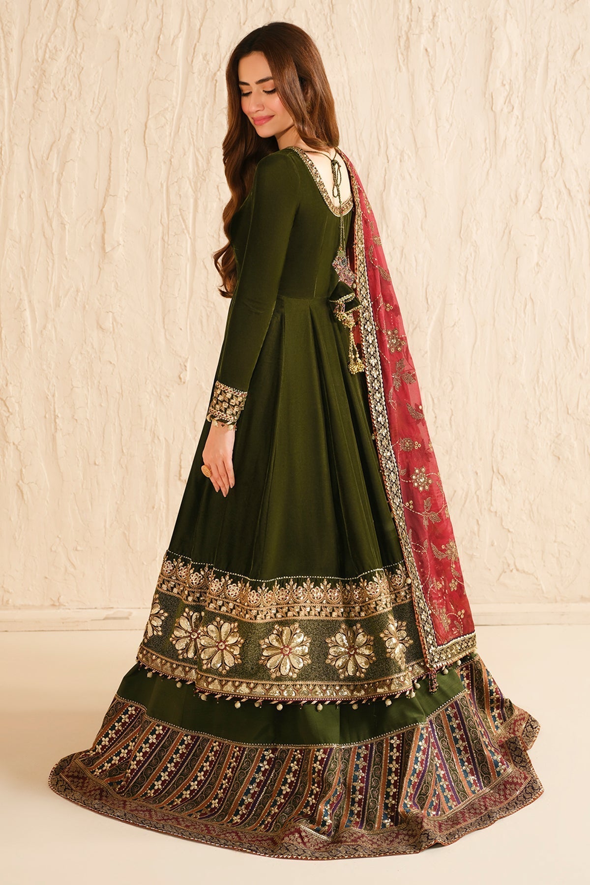 JAZMIN__Embroidered Velvet Formal VF-2036 - House Of Hania
