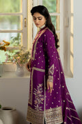 Jahaa'n Ara by Serene Embroidered Raw Silk Suit SRS-02 - House Of Hania