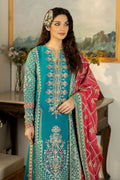 Jahaa'n Ara by Serene Embroidered Raw Silk Suit SRS-03 - House Of Hania