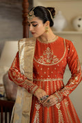 Jahaa'n Ara by Serene Embroidered Raw Silk Suit SRS-10 - House Of Hania