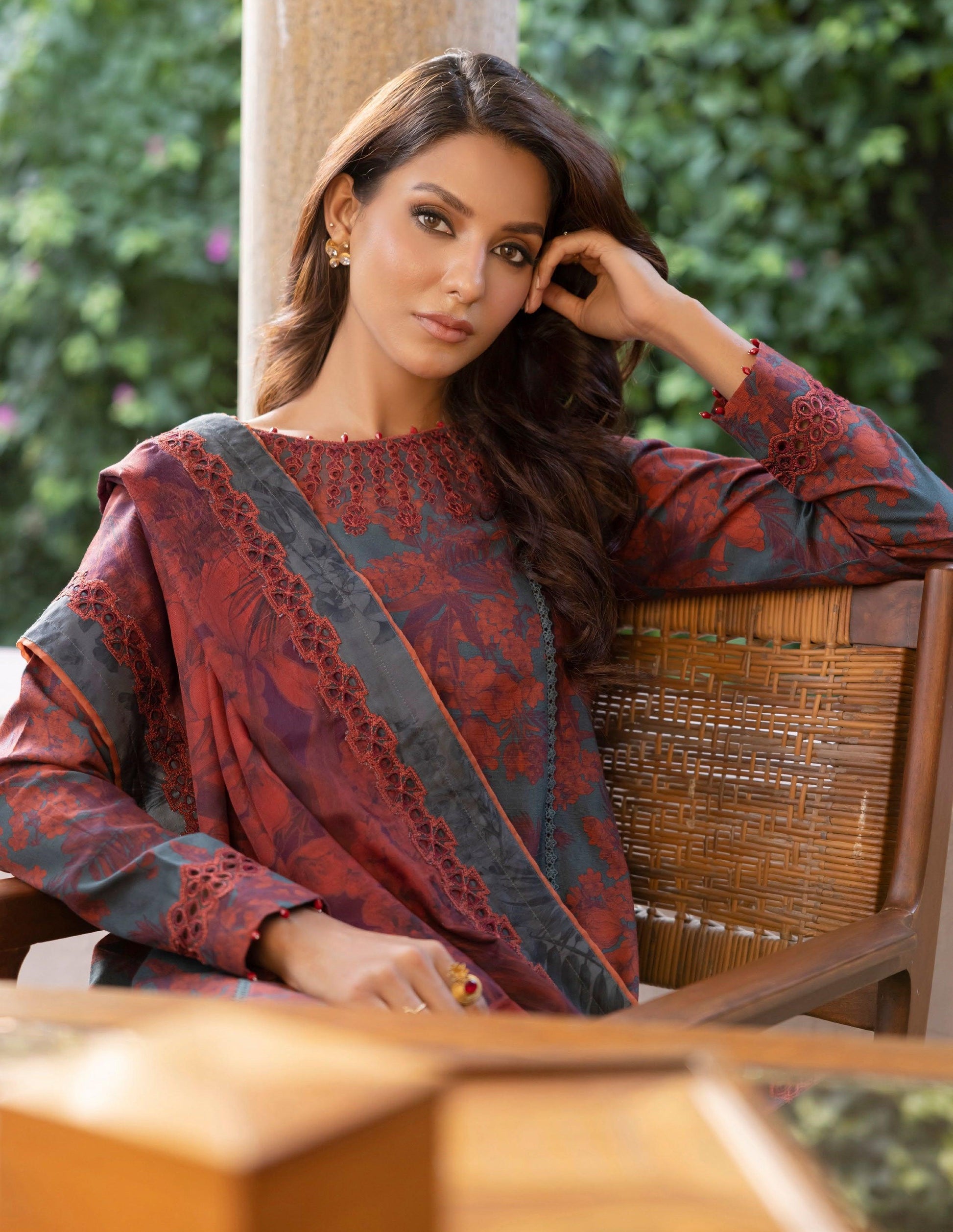 Jahanara by Iznik Embroidered Slub Khaddar 3Pc Suit IJK-10 - House Of Hania