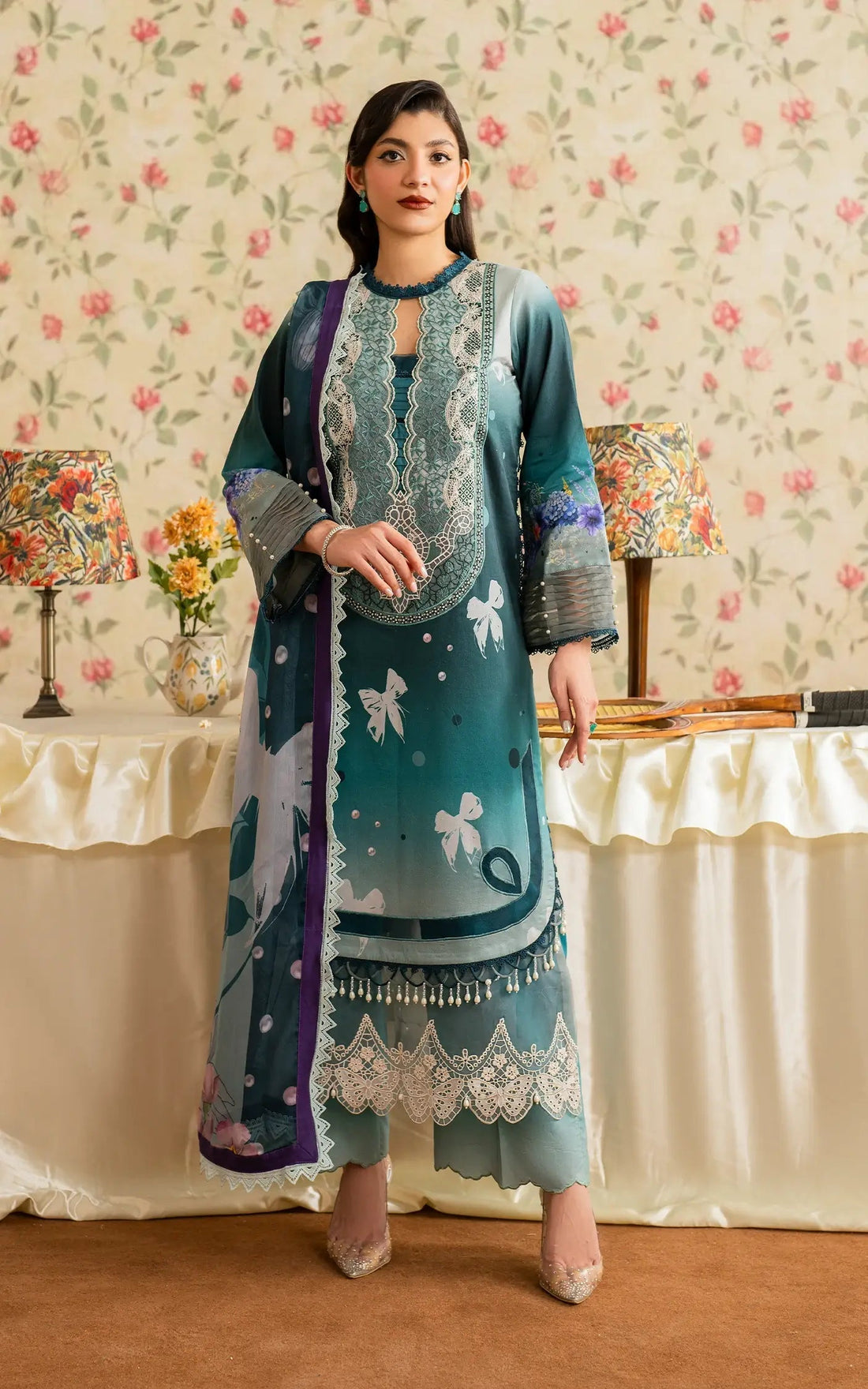 Asifa and Nabeel | Meraki Vintage 25 | Jal (MVL25-09) - House Of Anaya