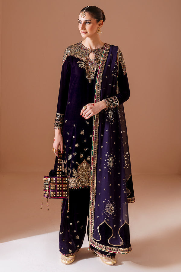 Jazmin | Chandni Velvet Formals 25 | Embroidered Velvet Formal CVF D-08 - House Of Hania