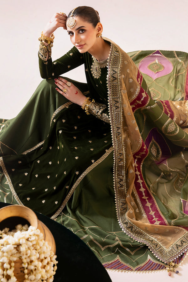 Jazmin | Chandni Velvet Formals 25 | Embroidered Velvet Formal CVF D-09 - House Of Hania