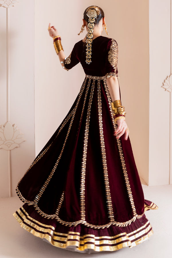 Jazmin | Chandni Velvet Formals 25 | Embroidered Velvet Formal CVF D-12 - House Of Hania