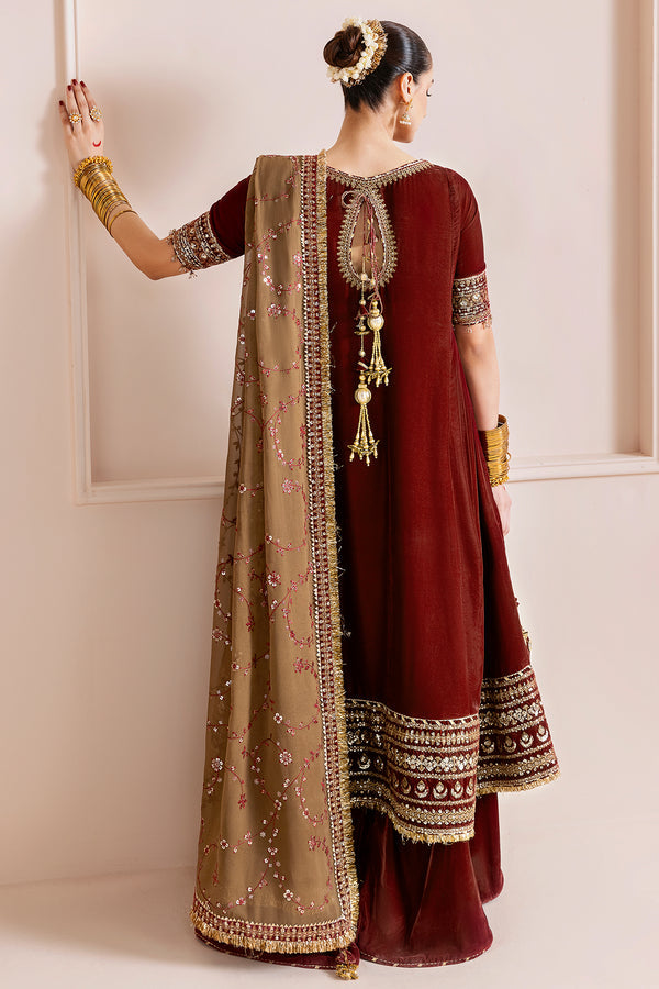 Jazmin | Chandni Velvet Formals 25 | Embroidered Velvet Formal CVF D-13 - House Of Hania