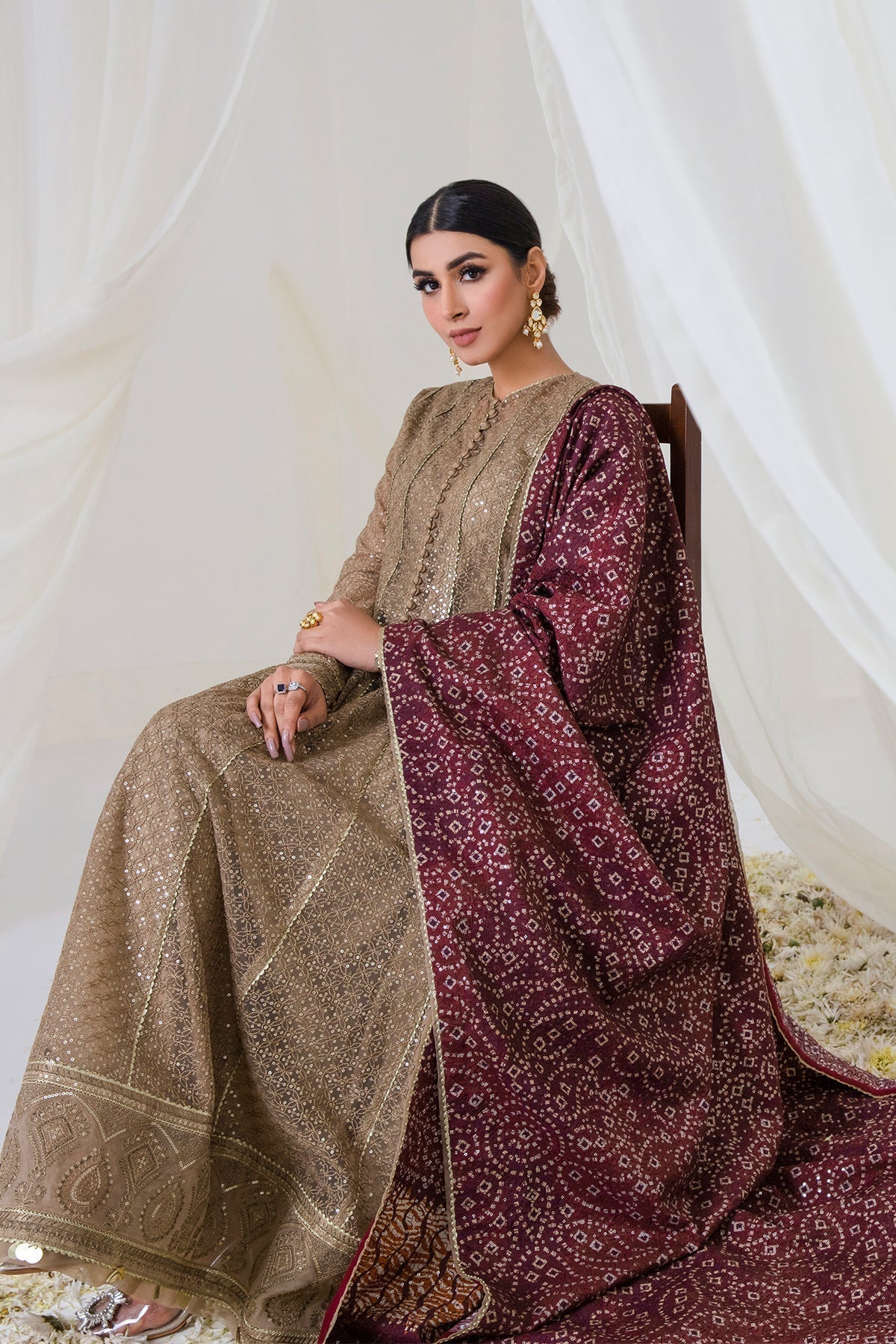 Jazmin | Embroidered Collection | HAZEL HYPE - House Of Hania