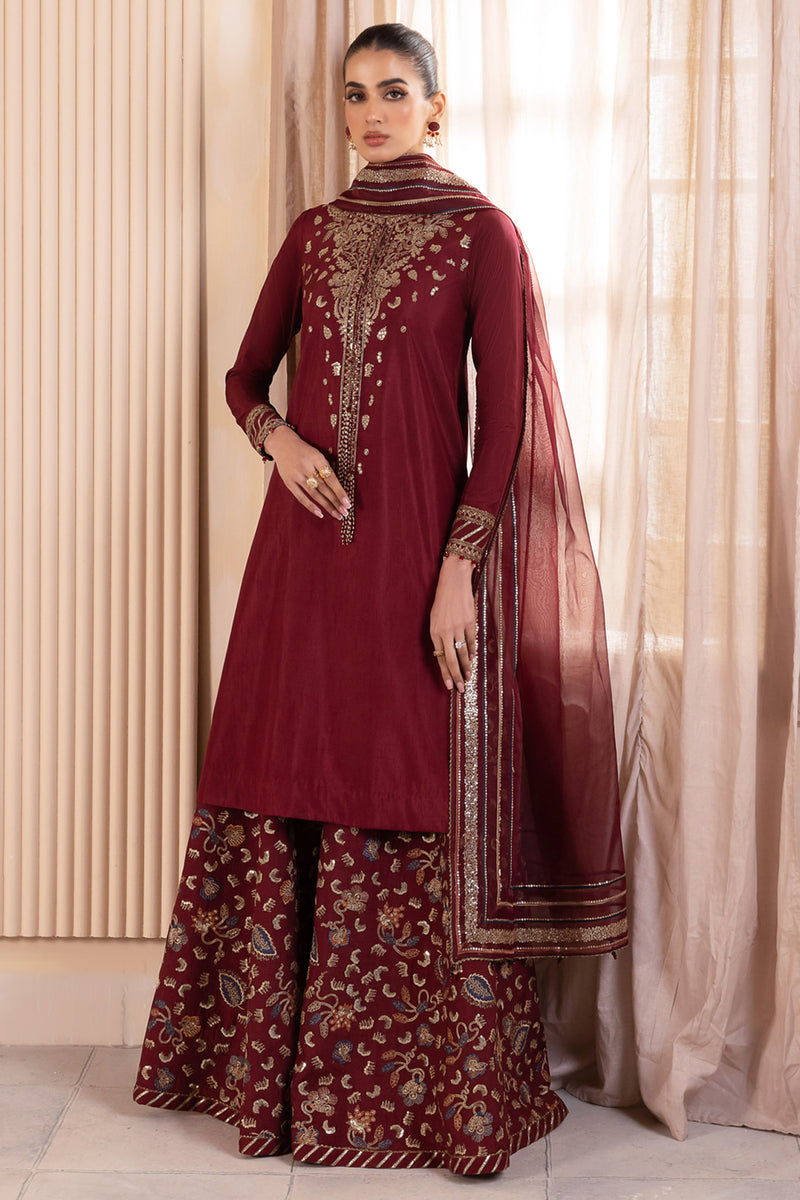 Jazmin | Formals Collection | RAW SILK UR-7016 - House Of Hania