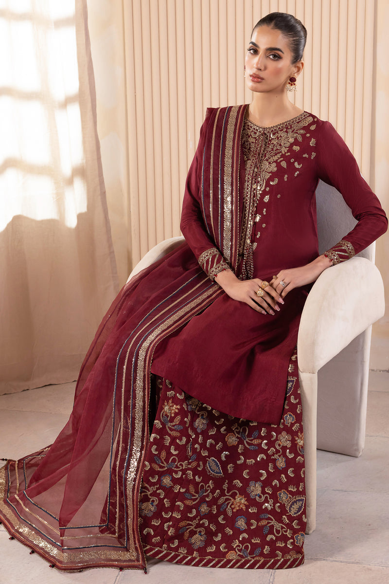 Jazmin | Formals Collection | RAW SILK UR-7016 - House Of Hania