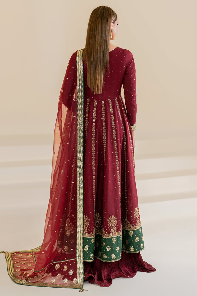 Jazmin | Formals Collection | Raw Silk UR-7018 - House Of Hania