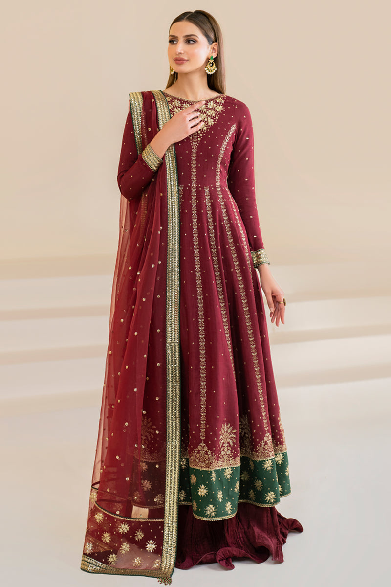 Jazmin | Formals Collection | Raw Silk UR-7018 - House Of Hania