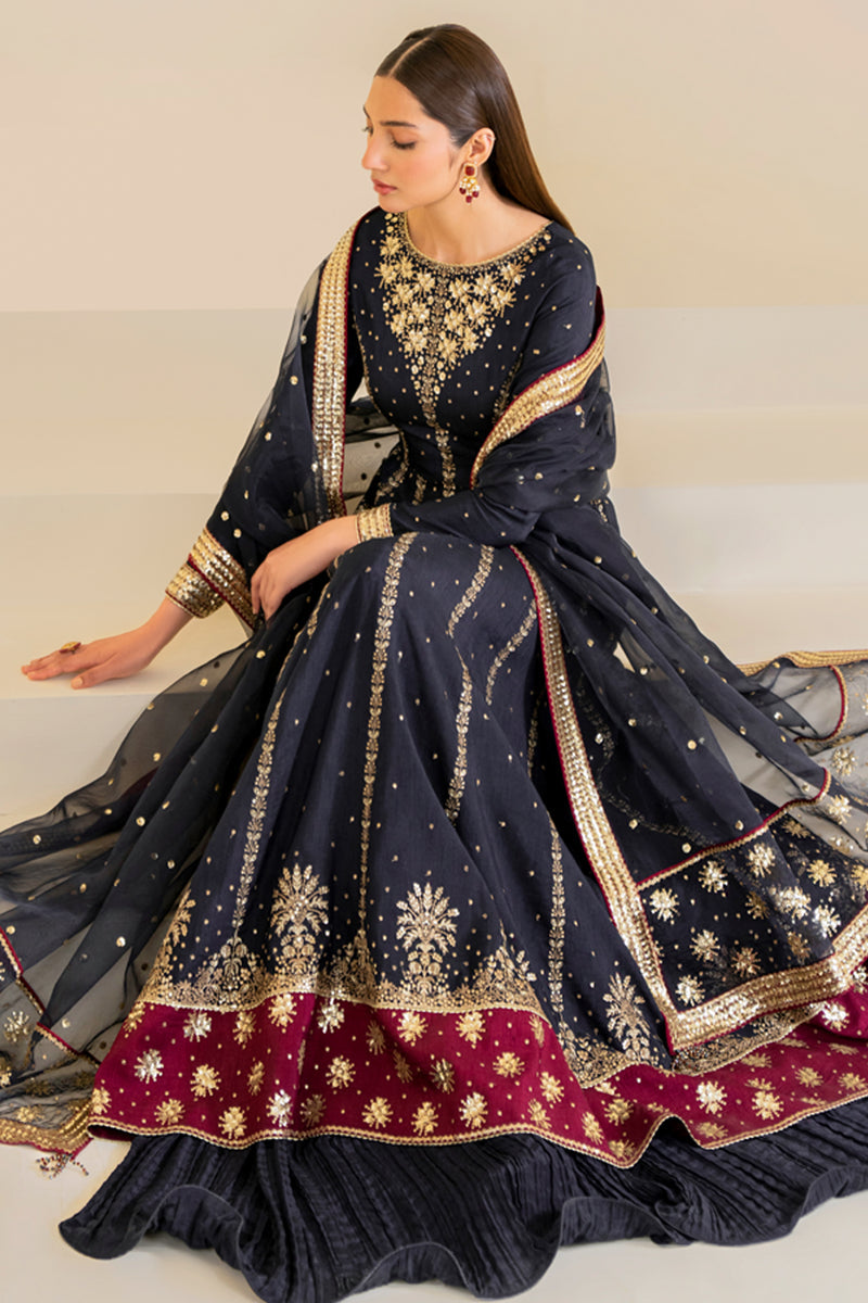 Jazmin | Formals Collection | Raw Silk UR-7019 - House Of Hania