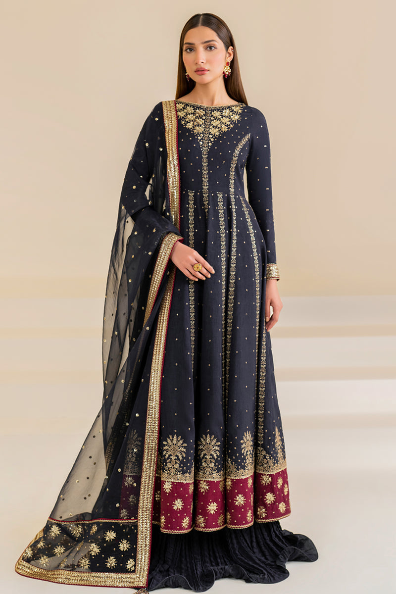 Jazmin | Formals Collection | Raw Silk UR-7019 - House Of Hania