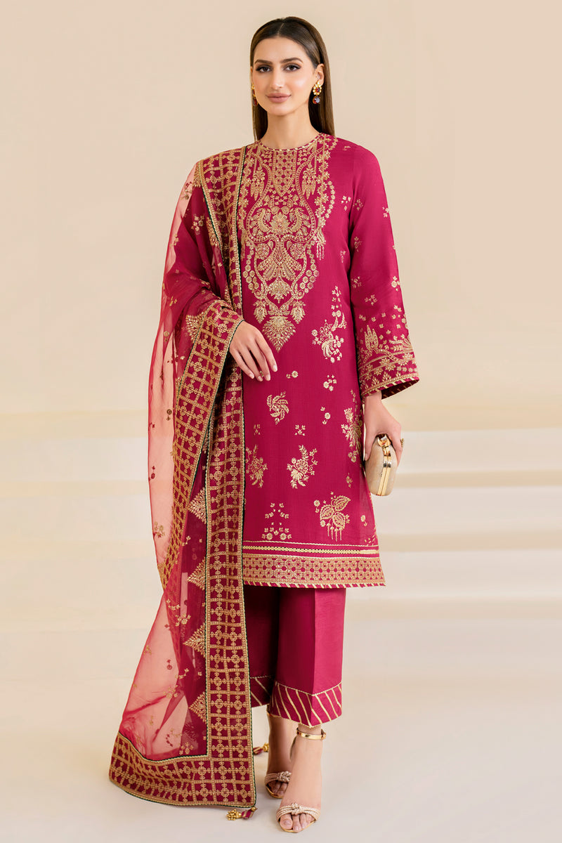Jazmin | Formals Collection | Raw Silk UR-7022 - House Of Hania