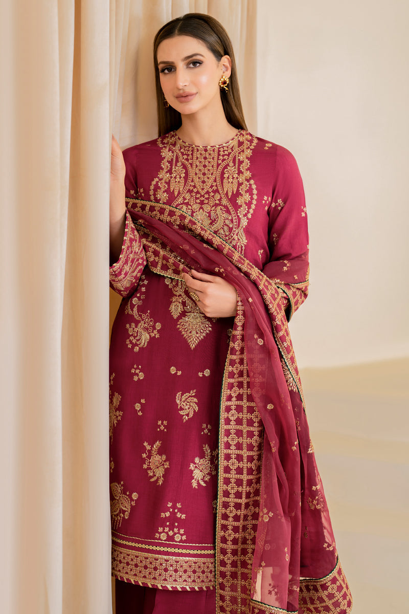 Jazmin | Formals Collection | Raw Silk UR-7022 - House Of Hania