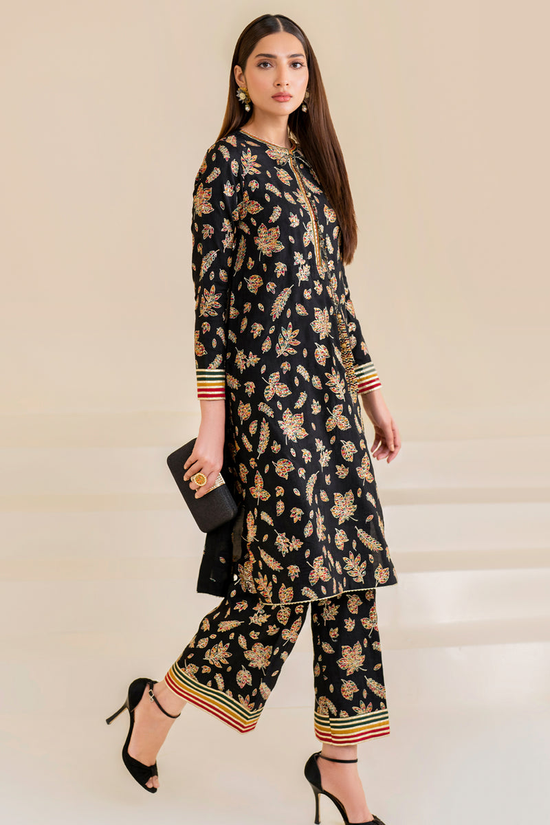 Jazmin | Formals Collection | Raw Silk UR-7023 - House Of Hania