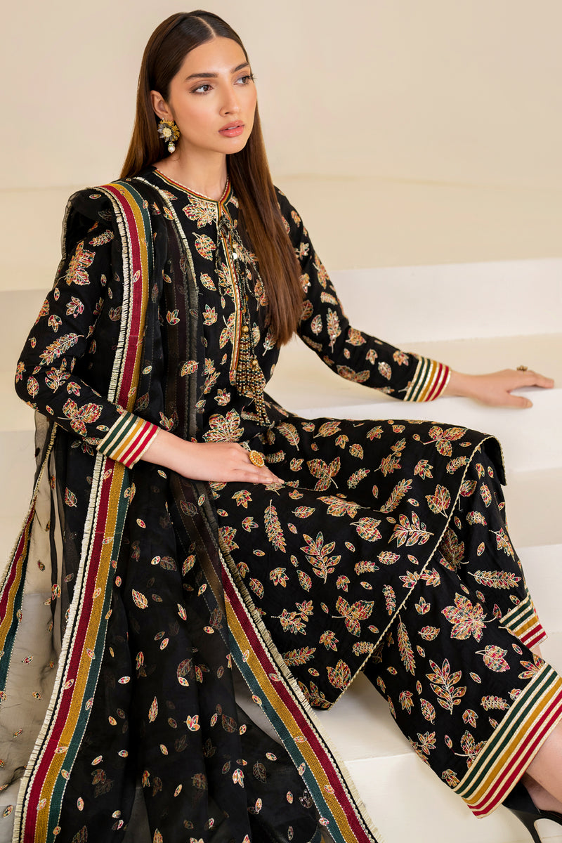 Jazmin | Formals Collection | Raw Silk UR-7023 - House Of Hania