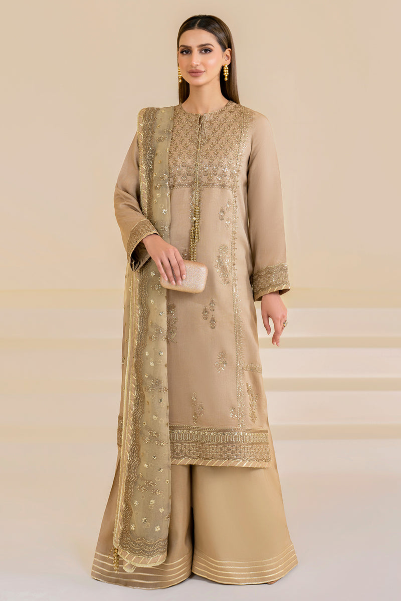 Jazmin | Formals Collection | Raw Silk UR-7024 - House Of Hania