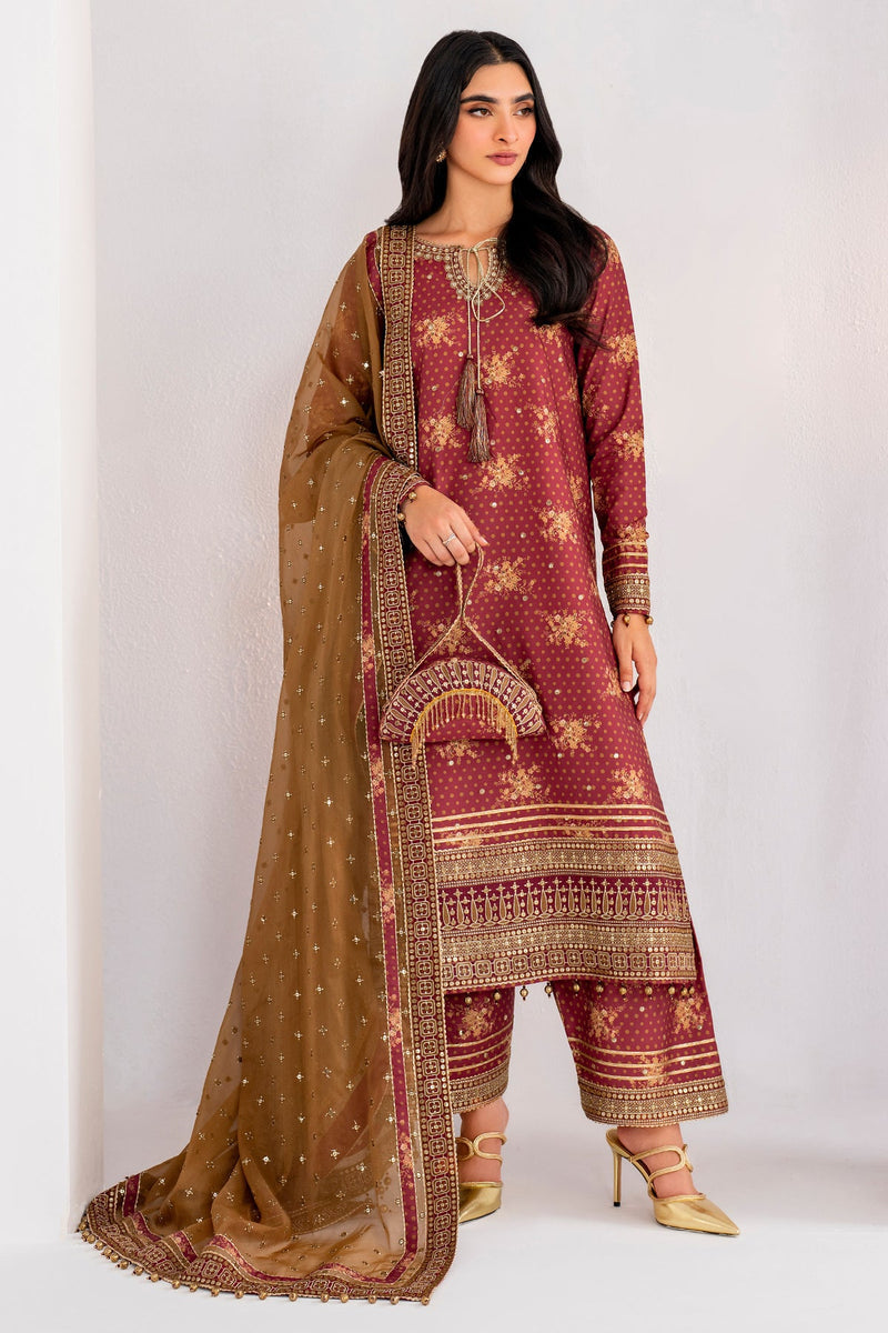 Jazmin | Formals Collection | Raw Silk UR-7029 - House Of Hania