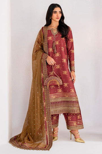 Jazmin | Formals Collection | Raw Silk UR-7029 - House Of Hania