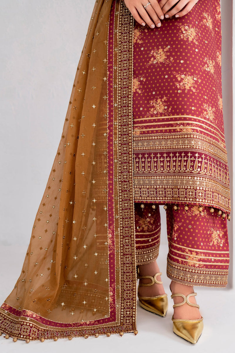 Jazmin | Formals Collection | Raw Silk UR-7029 - House Of Hania
