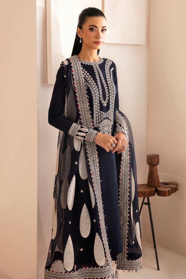 Jazmin | Formals Collection | Raw Silk UR-7033 - House Of Hania