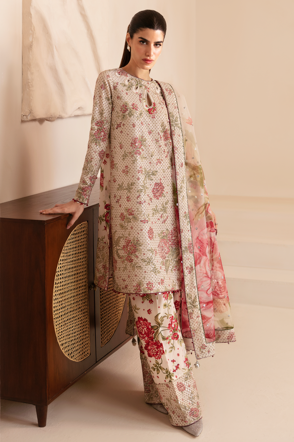 Jazmin | Formals Collection | Raw Silk UR-7034 - House Of Hania