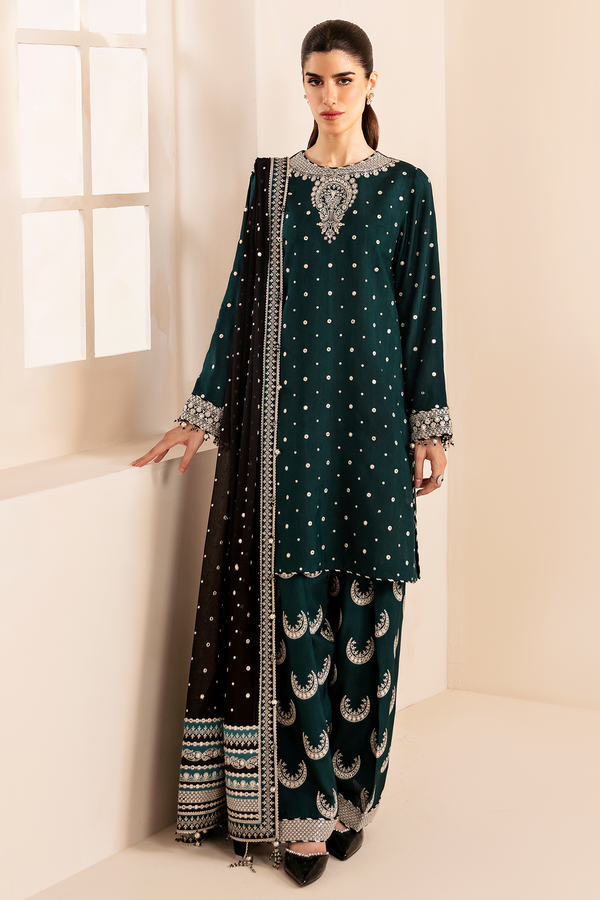Jazmin | Formals Collection | Raw Silk UR-7035 - House Of Hania