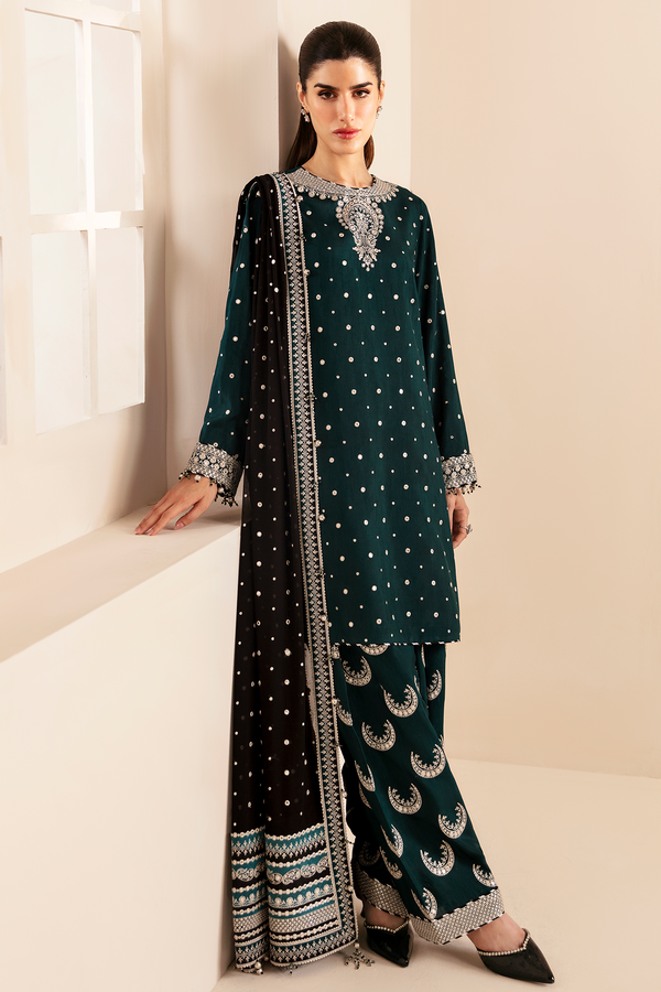 Jazmin | Formals Collection | Raw Silk UR-7035 - House Of Hania