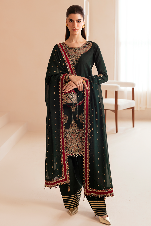 Jazmin | Formals Collection | Raw Silk UR-7036 - House Of Hania