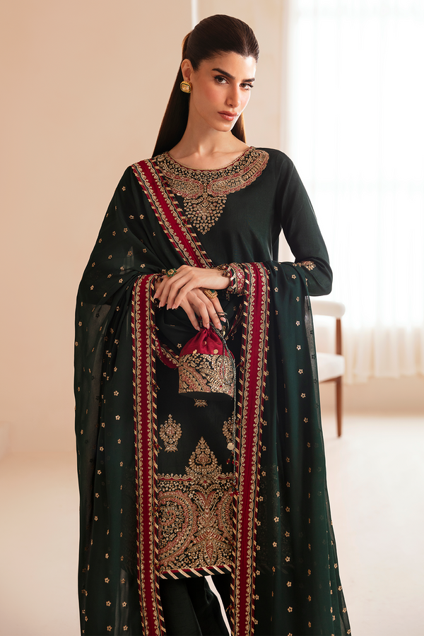 Jazmin | Formals Collection | Raw Silk UR-7036 - House Of Hania