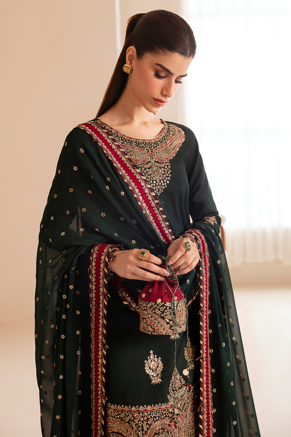 Jazmin | Formals Collection | Raw Silk UR-7036 - House Of Hania