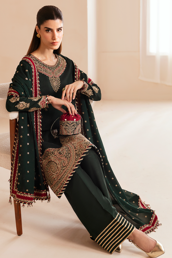 Jazmin | Formals Collection | Raw Silk UR-7036 - House Of Hania