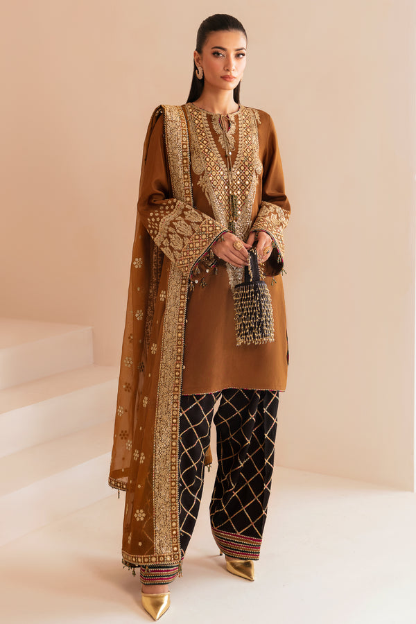Jazmin | Formals Collection | Raw Silk UR-7037 - House Of Hania