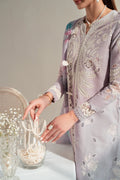 Jazmin | Iris EMBROIDERED DOBBY LAWN IL'25-D06 - House Of Hania