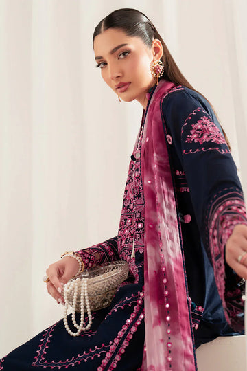Jazmin | Iris EMBROIDERED LAWN IL'25-D01 - House Of Hania