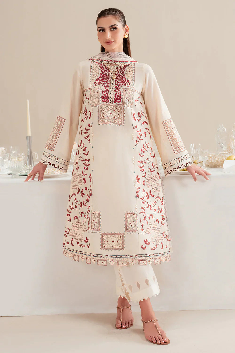 Jazmin | Iris EMBROIDERED LAWN IL'25-D02 - House Of Hania