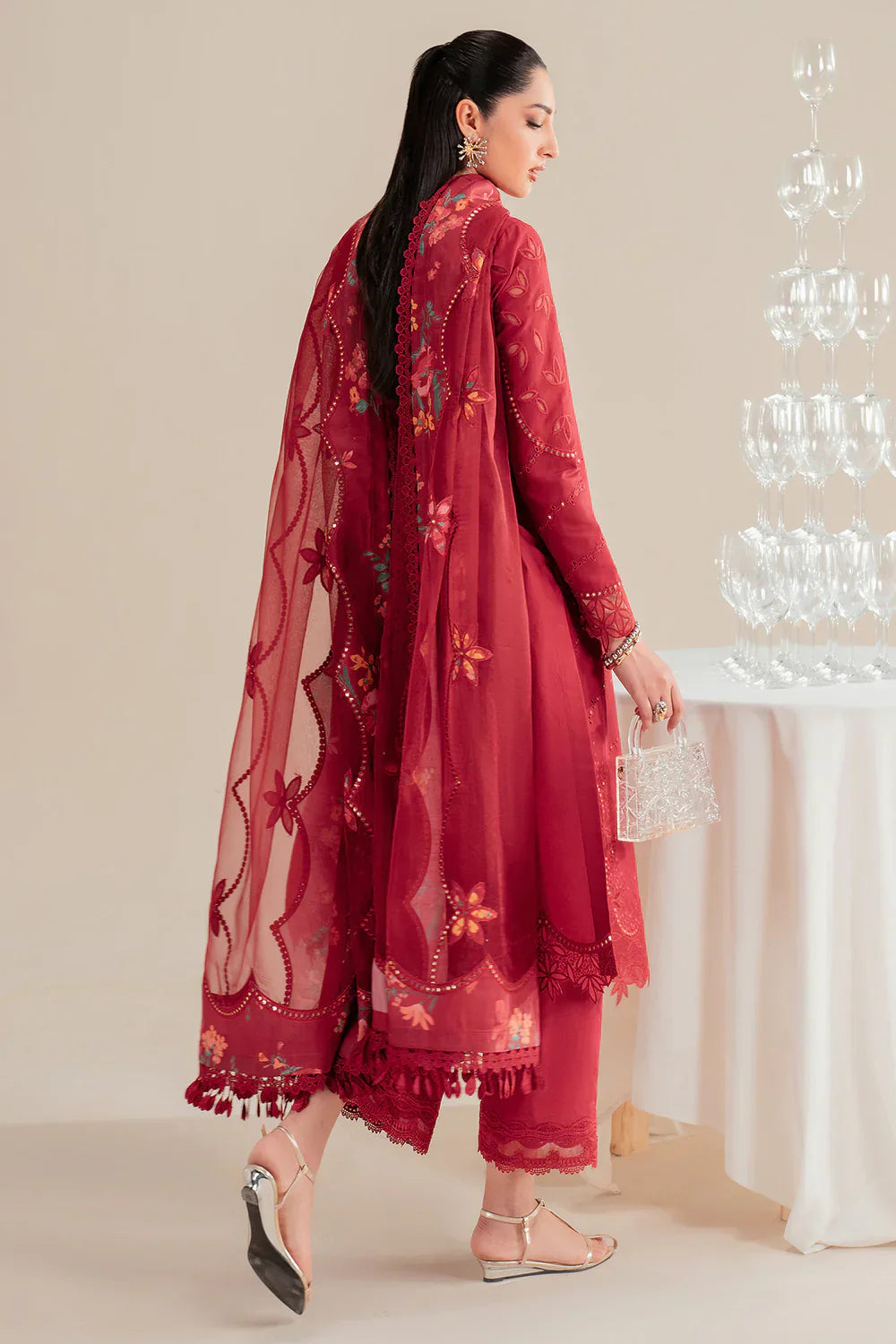 Jazmin | Iris EMBROIDERED LAWN IL'25-D03 - House Of Hania