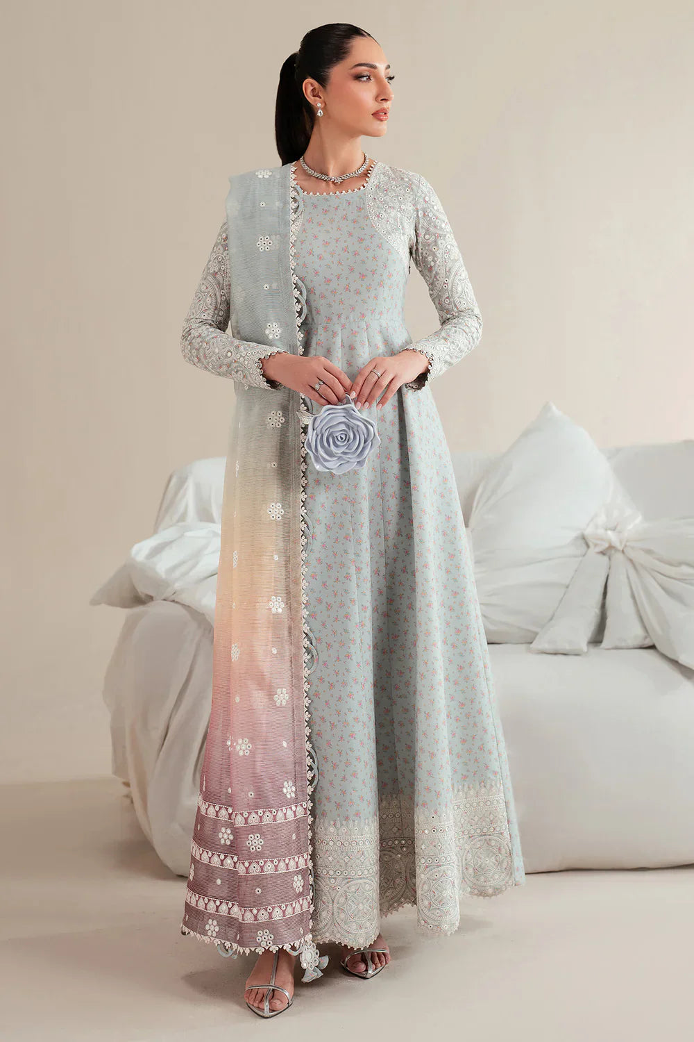 Jazmin | Iris EMBROIDERED LAWN IL'25-D04 - House Of Hania
